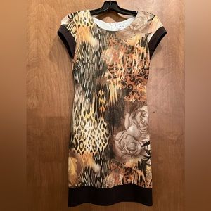 CACHE SHIMMER ANIMAL PRINT DRESS